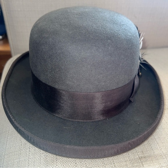 One Fresh Hat 100% Wool Classic Bowler Hat Size Small - Picture 3 of 9